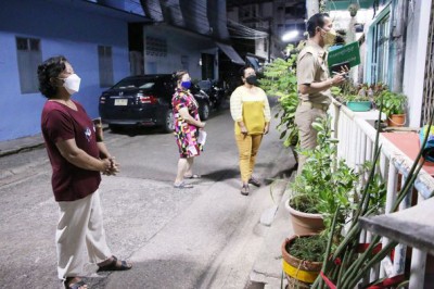 ทน.สฎ.ลงพื้นที่ให้คำแนะนำการปฏิบัติตัวระหว่างกักตัว ๑๔ วัน Image 1