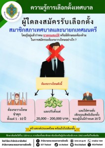 ความรู้การเลือกตั้งเทศบาล การลงสมัครรับเลือกตั้งสมาชิกสภาเทศ ... รูปภาพ 1