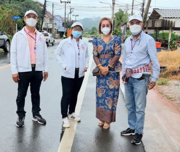 ฉีดล้างพื้นถนน บริเวณถนนบุญช่วย Image 1