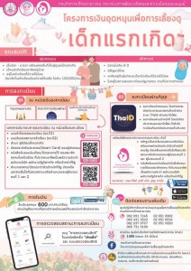 โครงการเงินอุดหนุนเพื่อการเลี้ยงดูเด็กแรกเกิด รูปภาพ 1