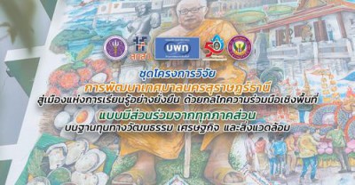 ศิลปะบนกำแพง ตลาดล่าง บ้านดอน Image 1