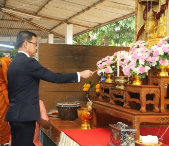 พิธีเจริญพระพุทธมนต์ ในการฉลองตราตั้งเจ้าอาวาส วัดท่าเพชร รูปภาพ 1