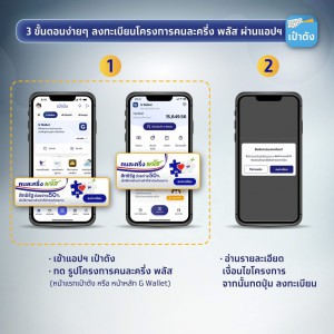 คนละครึ่งพลัส-3ขั้นตอนง่ายๆ รูปภาพ 1